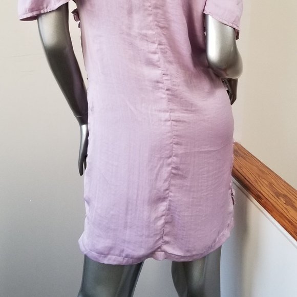 Dusty Rose Ruffle Summer Dress - Picture 6 of 6